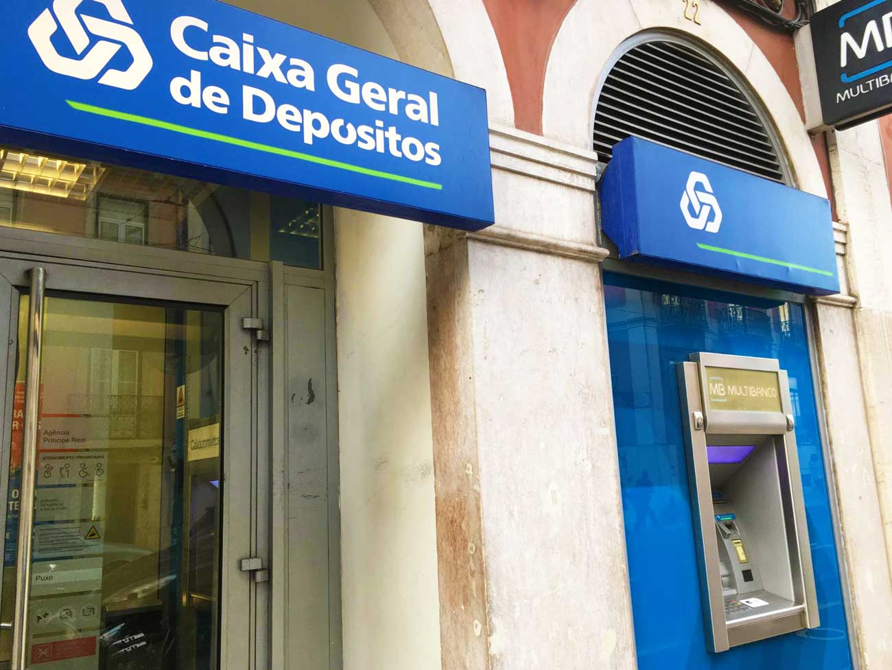 ポルトガルの銀行Caixa Geral de Depositos (カイシャ・ジェラル・デ・デポジトス)