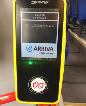 オランダのバス料金支払い