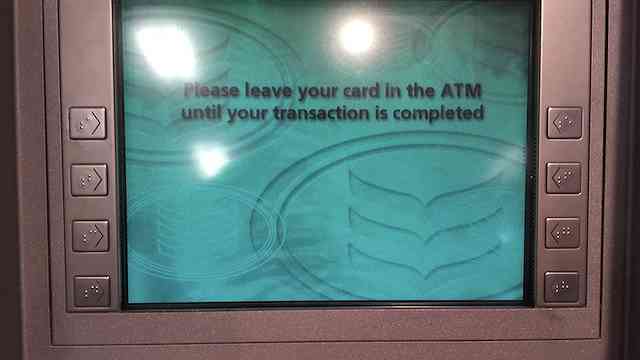 アイルランド ATM操作方法2