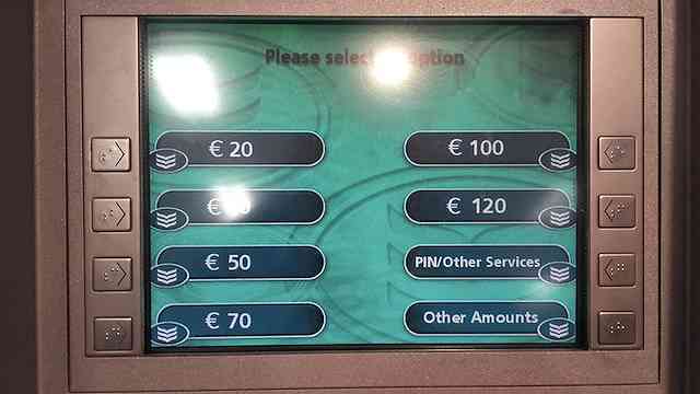 アイルランド ATM操作方法5