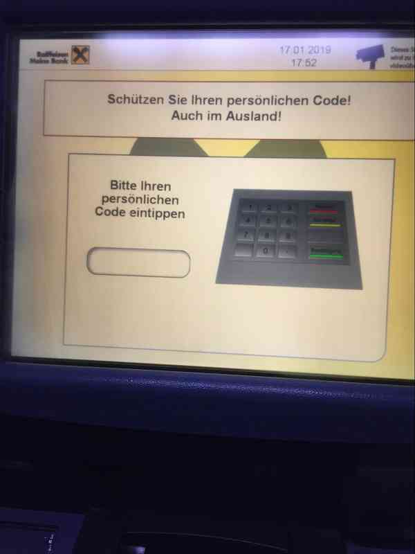 オーストリア ATM 画面2