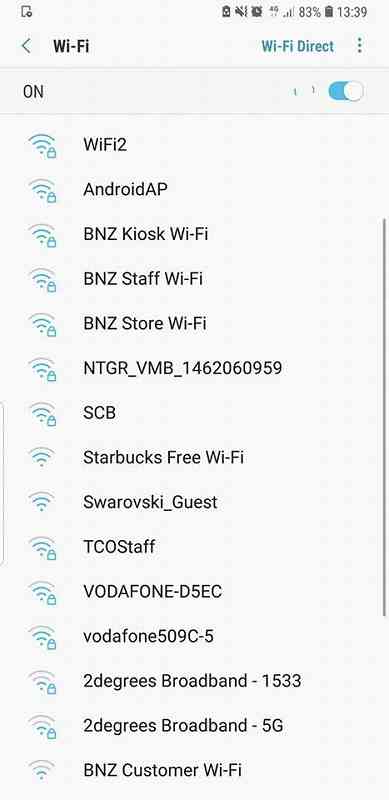 ニュージーランド Wifi画面