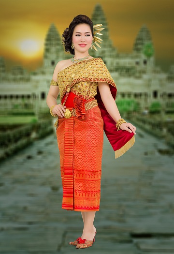 旅の記念に、カンボジア衣装！！
