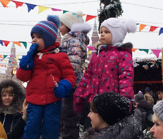 ロシアの子供の防寒着