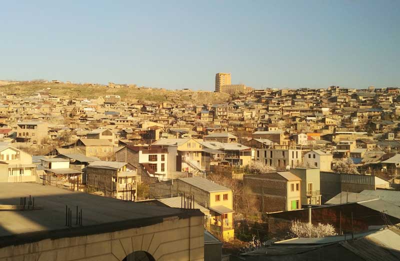 アルメニアのエレバン郊外の風景